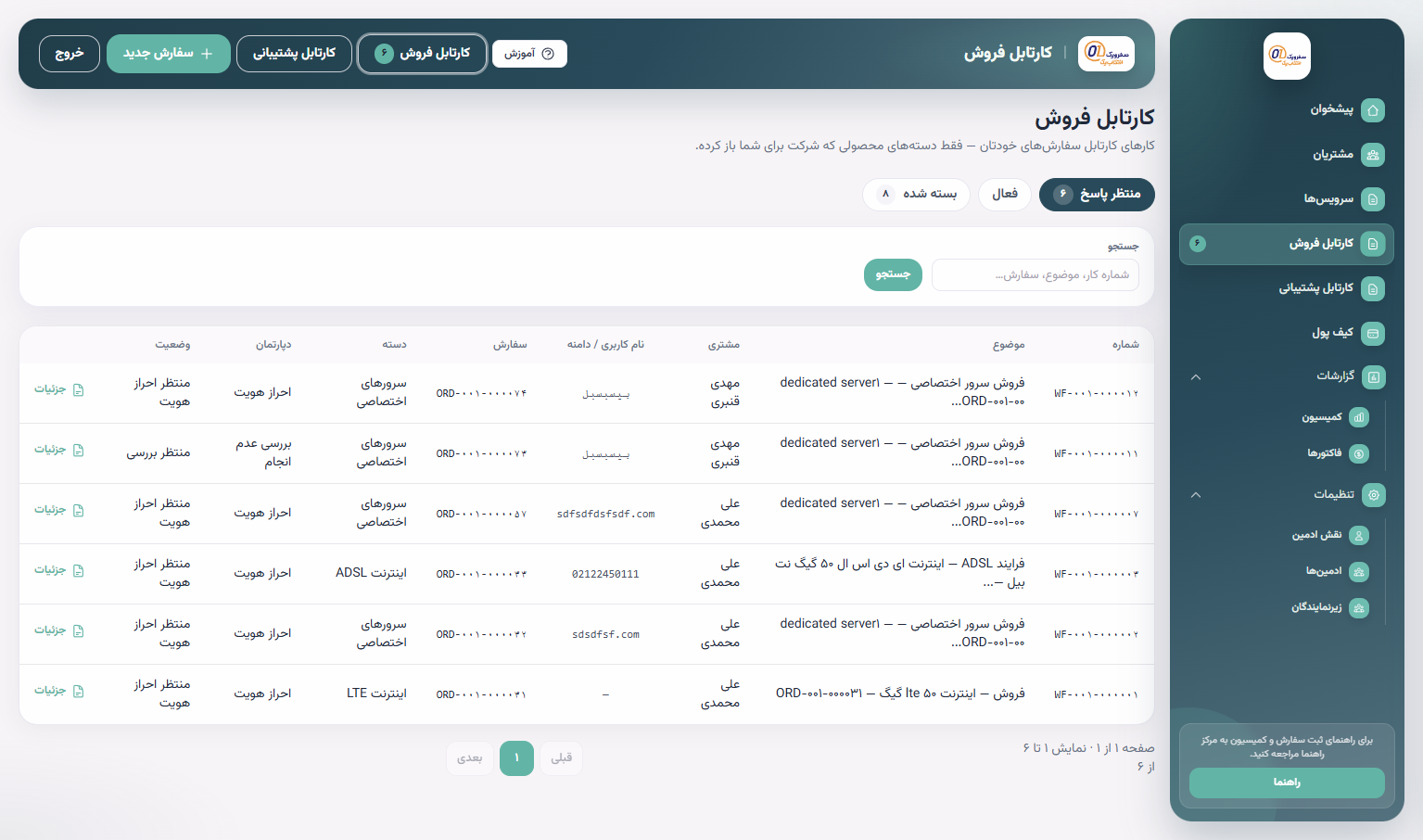 کارتابل فروش نماینده